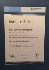 Meisterbrief Handwerkskammer Reutlingen